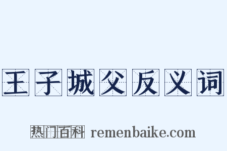 王子城父反义词是什么意思的图片